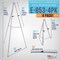 66" High Gallery Silver Metal Display Easel (4 Pack) - Large Adjustable Height Portable Easel Stand, Sign Display, Holds 25 lbs - Floor & Tabletop Easels, Painting Stand